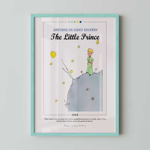The Little Prince Book Cover Poster | Antoine de Saint-Exupéry, The Little Prince Poster, Book Posters, Canvas Wall Art, Book Lover Gift