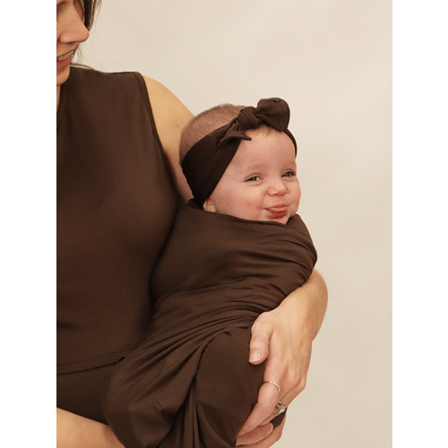 Baby Swaddle Set: Mocha