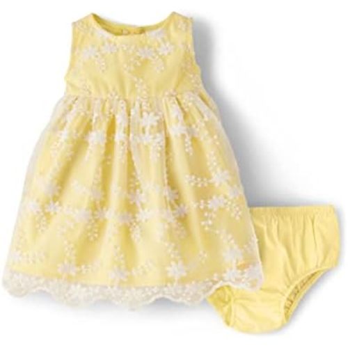 Gymboree Baby-Girls and Newborn Dress with Diaper Cover, 2 Piece Outfit