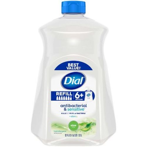 Dial Antibacterial Sensitive Hand Soap Gel Refill - Aloe - 52 fl oz