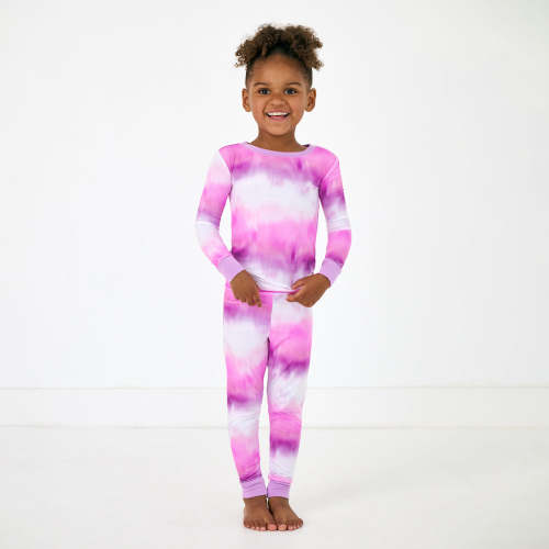 Pink Cosmic Mist Two-Piece Pajama Set | Little Sleepies