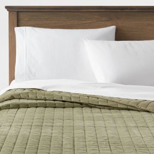 Channel Stitch Velvet Quilt - Threshold™