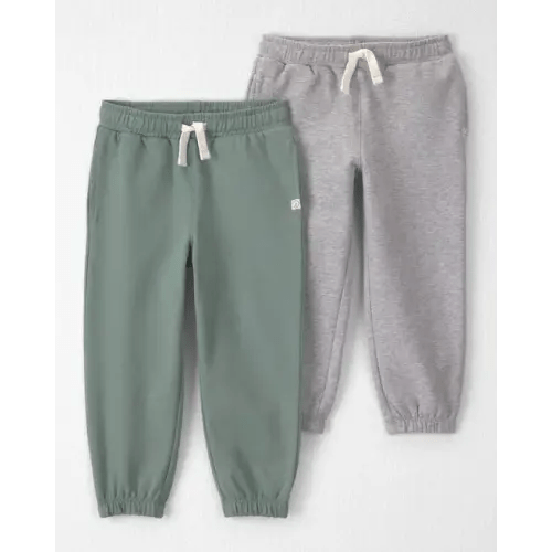 Toddler 2-Pack Organic Cotton French Terry Joggers - Little Planet | Carter's