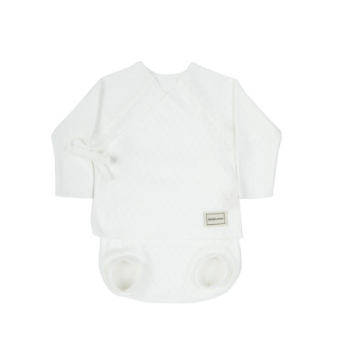 Set Welcome/Holey White Culotte · Minicoton