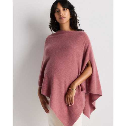 Mongolian Cashmere Nursing Shawl in Heather Shaded Rose Pink