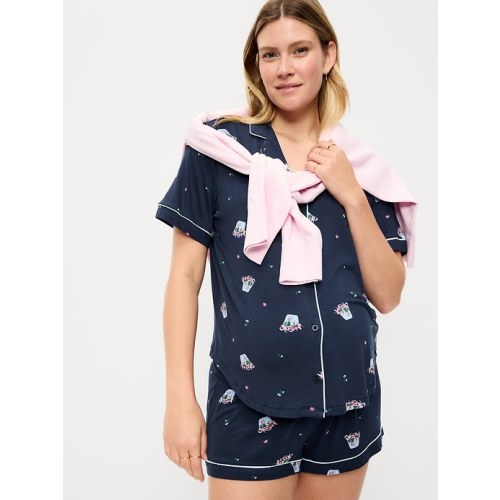 Maternity Classic Pajama Short Set
