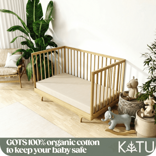 Organic Crib Mattress Waterproof Protector (Natural)