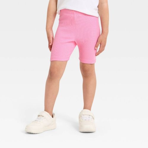Baby Girls' Ribbed Bike Shorts - Cat & Jack™ Pink 18M