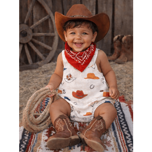 Western / Muslin Retro Sunsuit