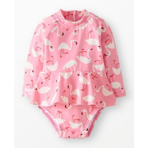 Baby One-Piece Skirted Rashguard Swimsuit