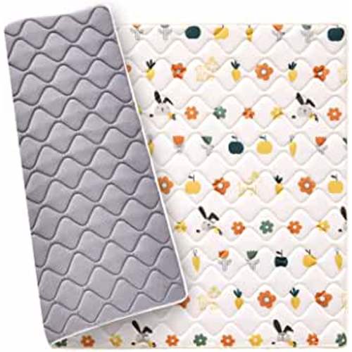 Odorless Premium Foam Foldable Baby Play Mat 50" X 50", Extra Large Thicker Activity Playmats for Babies,Toddlers, Infants, Soft Baby Mat for Floor,Play & Tummy Time,Machine Washable for Easy Care.