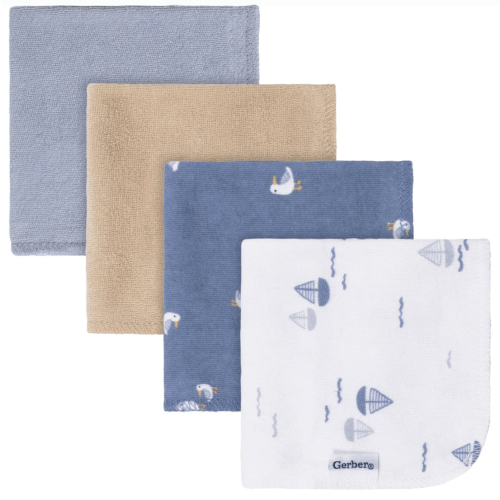 4-Pack Baby Boys Little Lighthouse Terry Washcloths – Gerber Childrenswear