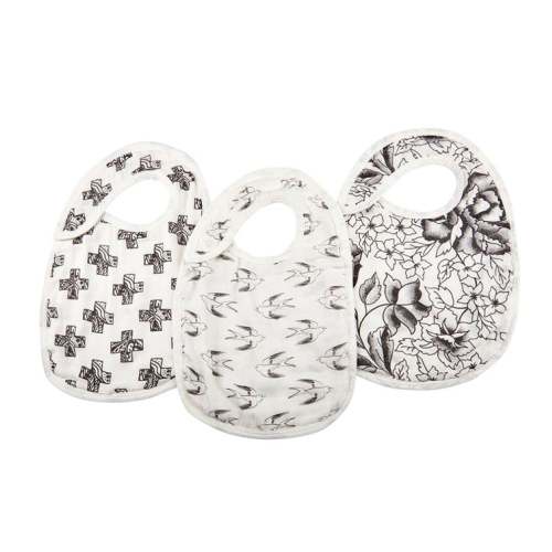 Bamboo Muslin Snap Bibs