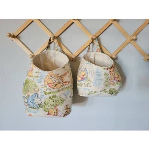 Pooh and Friends Fabric Hanging Storage Pod - Nursery Decor