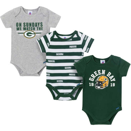 3-Pack Baby Boys Green Bay Packers Bodysuit Set – Gerber Childrenswear