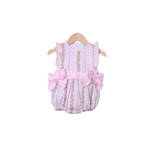 Fancy Floral Ruffle Bow Bubble