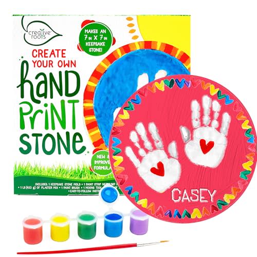 Creative Roots Create Your Own Handprint Stone by Horizon Group USA