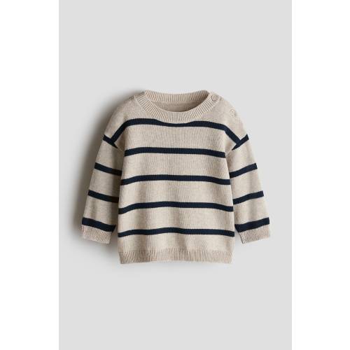 JACQUARD-KNIT COTTON SWEATER