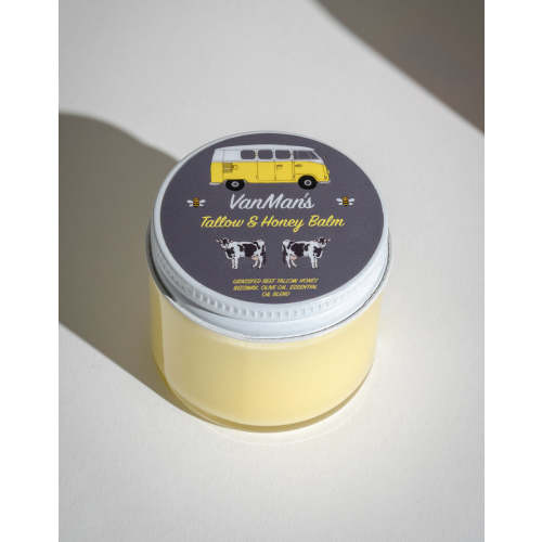 Honey & Grass Fed Beef Tallow Balm for Skin - VanMan