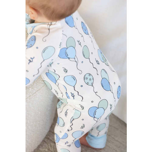 Party Time Convertible Zip Romper | Blue