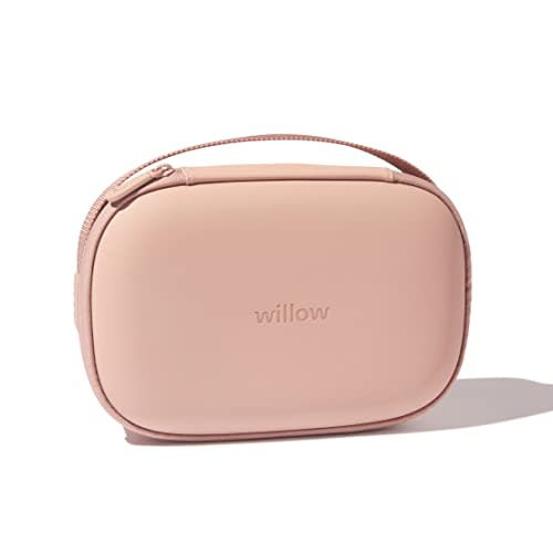 Willow™ Pump Carrying Case for Hands-Free Wearable Breast Pumps | Hard Shell Case with with Removable Tray | Dusty Pink
