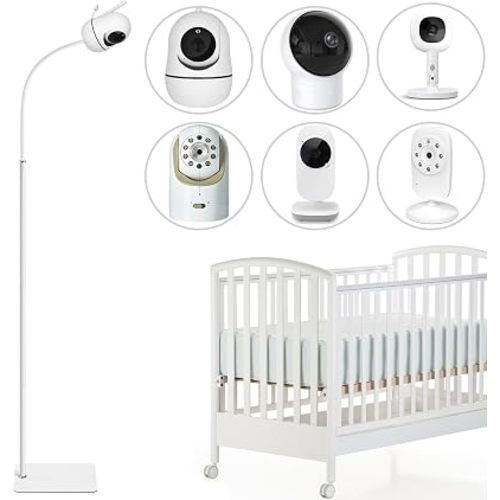 AOZTSUN 67 inch Adjustable Height Baby Monitor Floor Stand Holder for Infant Optics DXR-8 Pro,eufy HelloBaby HB6560/HB6550/Pro/HB65/HB66/HB248,ANMEATE SM935E or Any Cameras with 1/4 Screw Mount