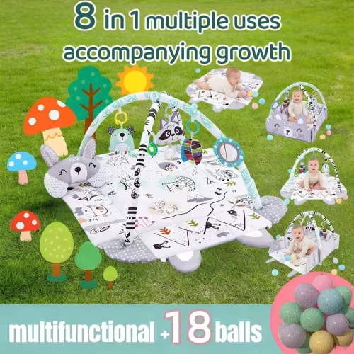 4 in 1 infant play mat gym tummy time mat floor activities - Temu Canada