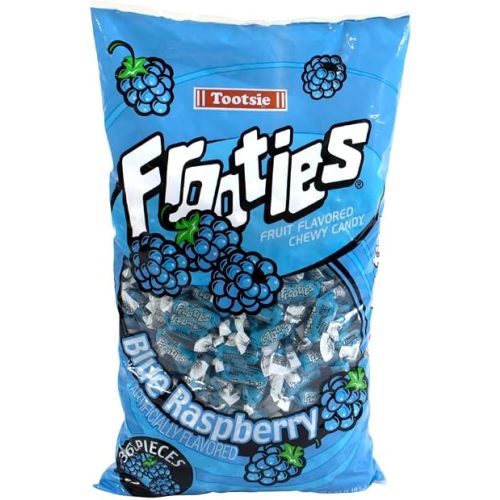 Tootsie Roll Blue Frooties - 2 Pound Bag of Individually Wrapped Chewy Candy - Blue Raspberry, 38.8 Ounce