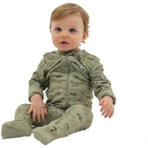 Burlebo Baby Zip Up – Soft Performance Fabric with Fold-Over Cuffs