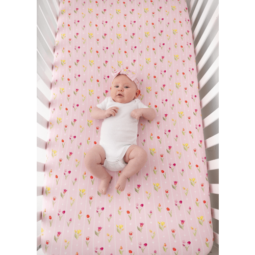 Ann Christine Floral Bamboo Crib Sheet – Little Crowns & Capes
