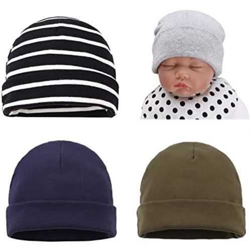 Bamery Cotton Baby Girl Hat Preemie Boys Beanie Newborn Hospital Hats Winter Infant Hats for Girls