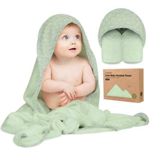 Luxe Baby Hooded Towel - Dinos / Regular
