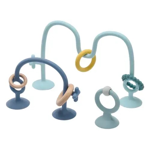 Little Rawr Silicone High Chair Suction Toy Set - Blue | Baby Bunting AU