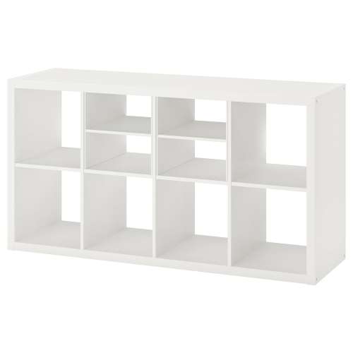 KALLAX Shelving unit - with 2 shelf inserts/white 57 5/8x30 1/8 "