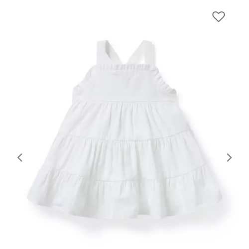 Baby White Baby Seersucker Tiered Dress by Janie and Jack