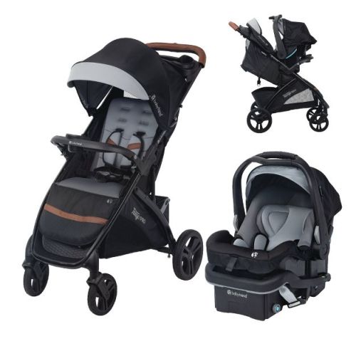 Baby Trend Tango PRO Travel System with Secure-Lift Infant Car Seat - Dash Black: 3-Point Harness, 60 Lb Stroller Capacity, 25 Lb Carseat Capacity