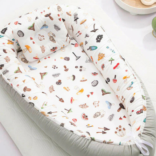 Newborn Baby Lounger Nest with Head Pillow