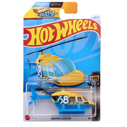 Amazon.com: Hot Wheels Propper Chopper HW Metro Ages 3 and Up (Yellow) : Toys & Games