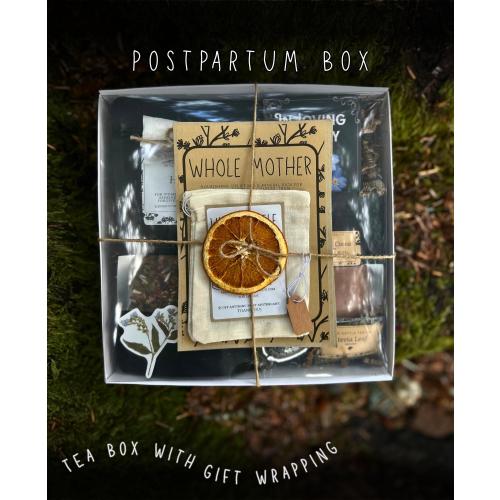 Postpartum Care Package with Organic Herbal Tea for a New Mom Recovery Gift Box