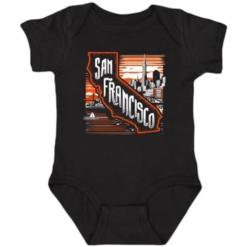Xtreme Apparrel Hometown State Outline Kid's Bodysuit for Baseball Fans