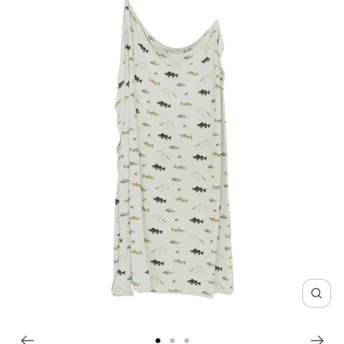 Swaddle Blanket in Fishing