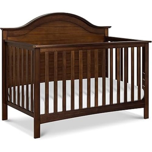 Carter's by DaVinci Nolan 4-in-1 Convertible Crib in Espresso, Greenguard Gold Certified, 57.5x30.8x47 Inch (Pack of 1)