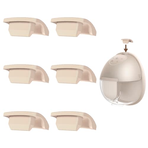 6PC Updated Anti-Leak Spout Cap Compatible with eufy E20/E10/S1/S1 Pro Wearable Breast Pump, Food-Grade Silicone, BPA Free, Dust Cover for eufy Pump, Non-Original Replacement Parts