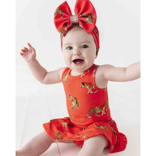 Go Get 'Em Tiger Racer Back Ruffle Dress
