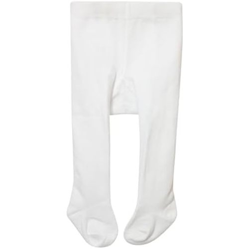 Baby Girls Tights White Thick Leggings Stockings Cotton Pantyhose for Newborn Infant Toddler 1Pack