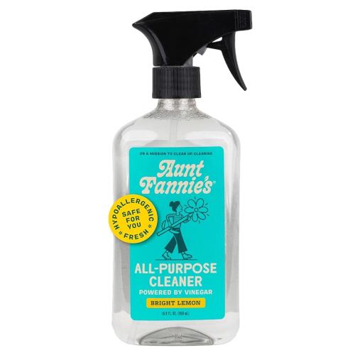 Aunt Fannie's All Purpose Household Cleaner, Multi-surface Spray, Powered by Vinegar for Kitchen, Bath, Windows and Countertops, Lemon Scent (Pack of 1)
