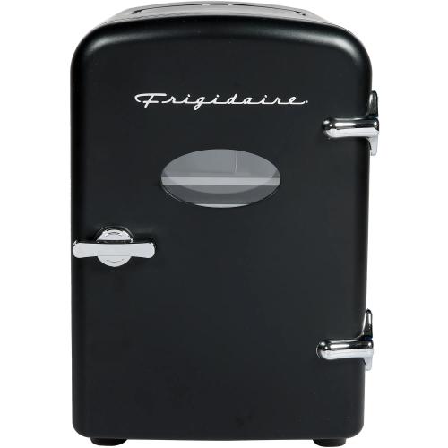 9-Can Retro Mini Fridge Cooler - Black
