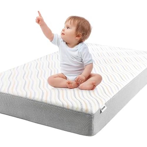 Babelio Biobased Crib Mattress, Dual Sided, CertiPUR-US Certified