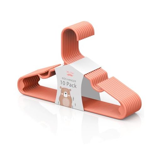 Mr. Pen Kids Plastic Hangers - 10 Pack, Orange, Child & Baby Clothes Hangers