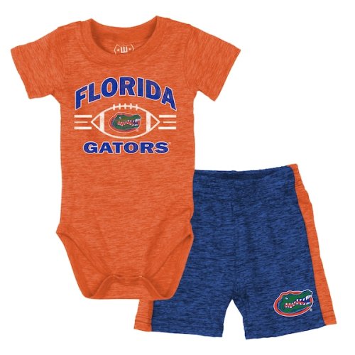 Florida Gators Wes & Willy Infant Cloudy Yarn Bodysuit & Shorts Set - Orange